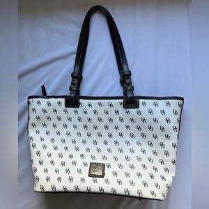 Dooney & Bourke 1975 Monogrammed Blakely Celeste Leather tote size Medium